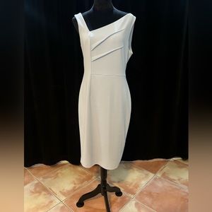 Calvin Klein light blue asymmetrical dress
